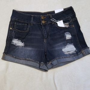 NWT distressed jean shorts
